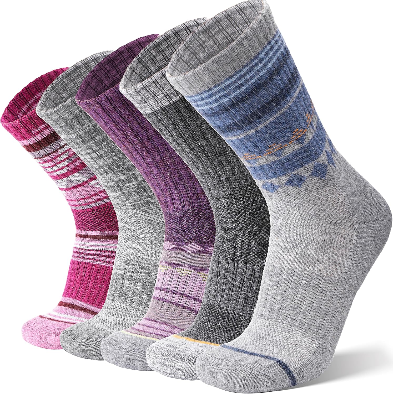 Detalle de ANTSANG Merino Wool Hiking Socks 5 Pairs