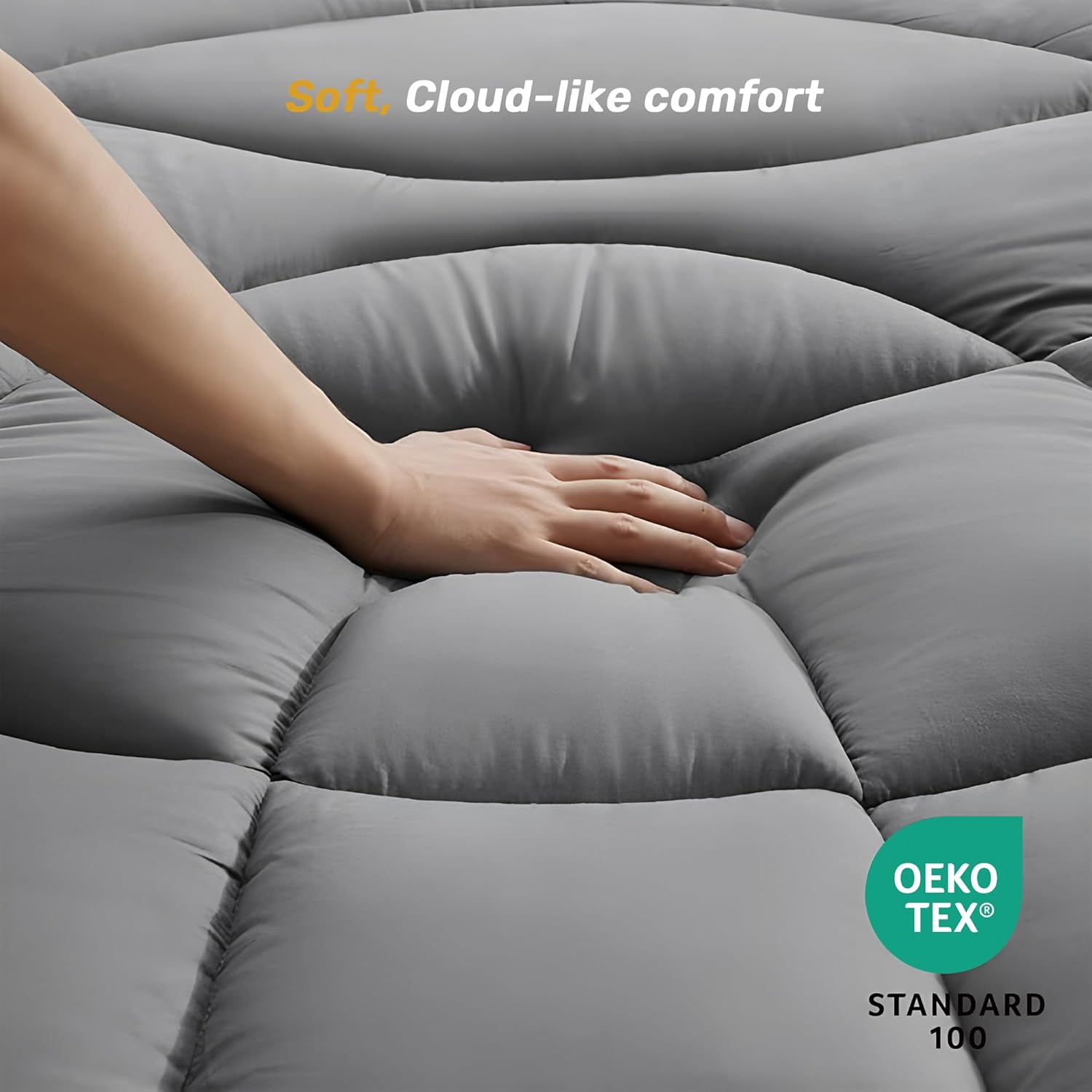 Thumbnail 4 de UNIKOME Surmatelas 200x200cm matelassé