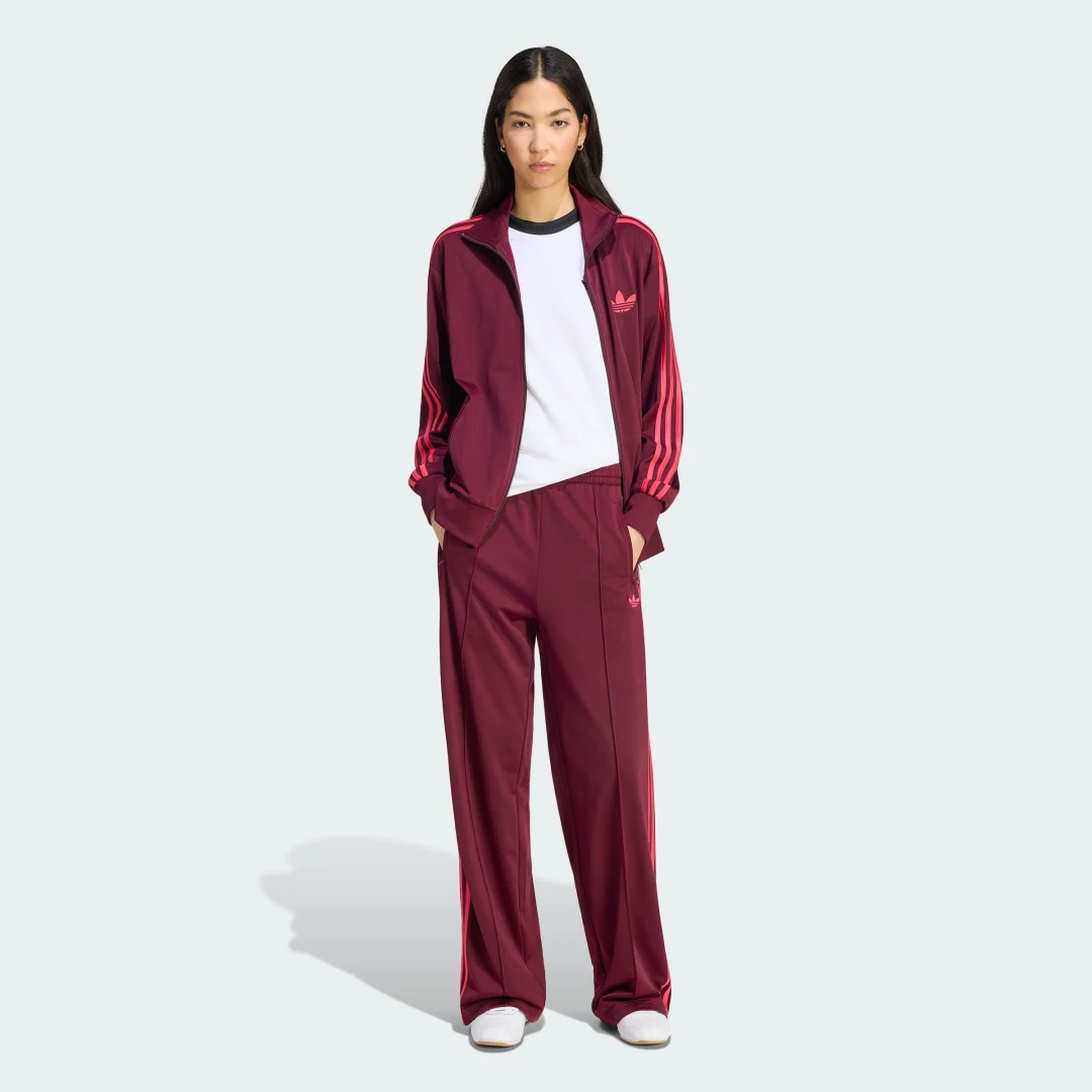 Thumbnail 2 de Pantalón holgado Firebird de Adidas – Burgundy