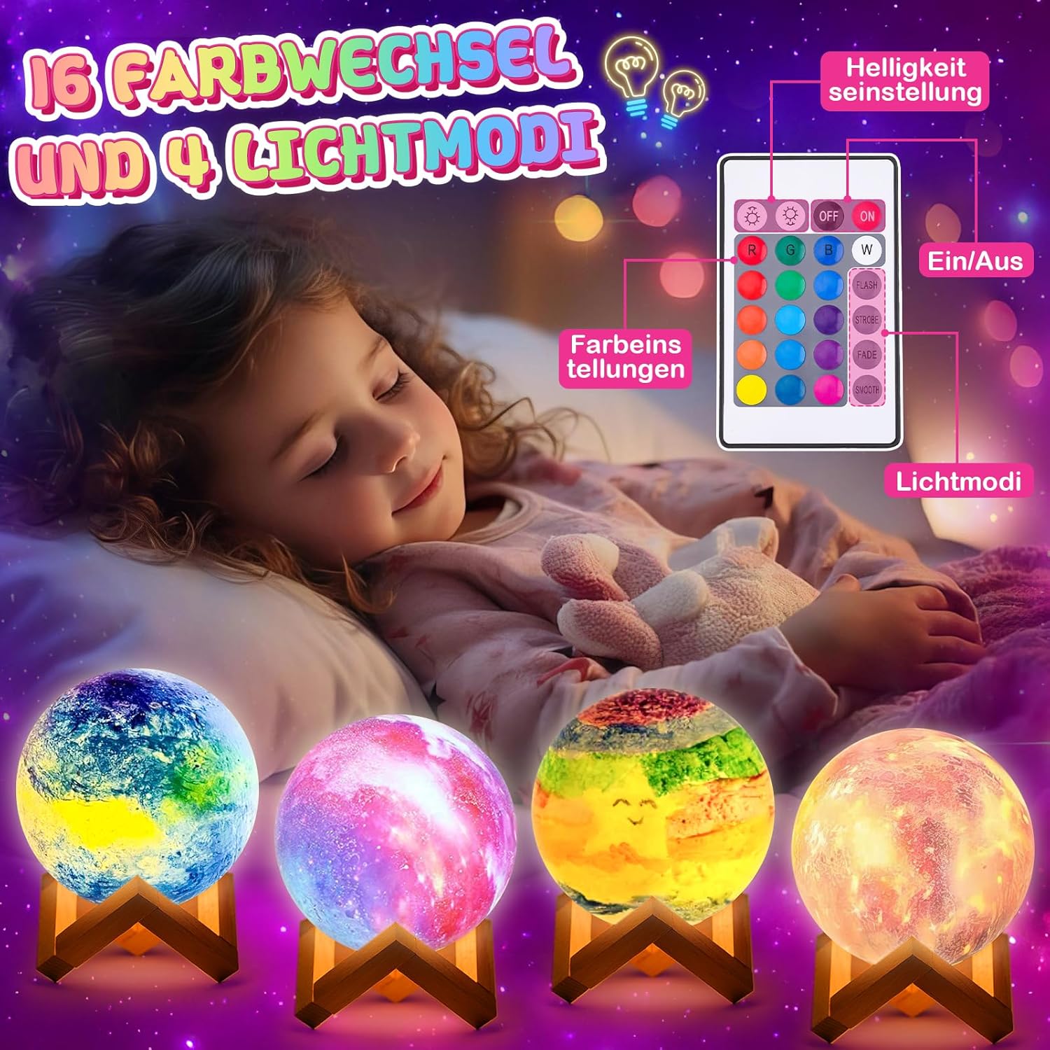 Thumbnail 2 de Bastelset Mondlampe bemalbar 13 cm