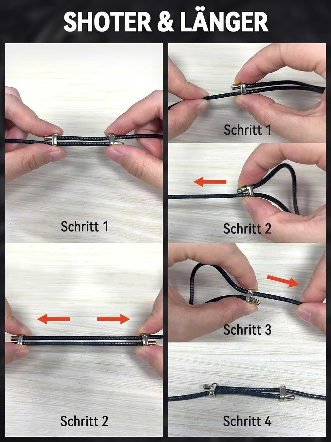 Thumbnail 6 de FaithHeart Lederkette mit Runen-Anhänger aus 316L-Edelstahl – verstellbares Lederband im Wikinger-Stil