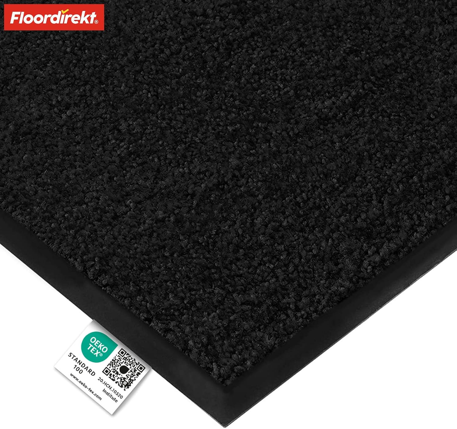 Thumbnail 6 de Floordirekt Schmutzfangmatte Rhine – waschbare Türmatte mit rutschfester Rückseite (Schwarz, 200 x 300 cm)