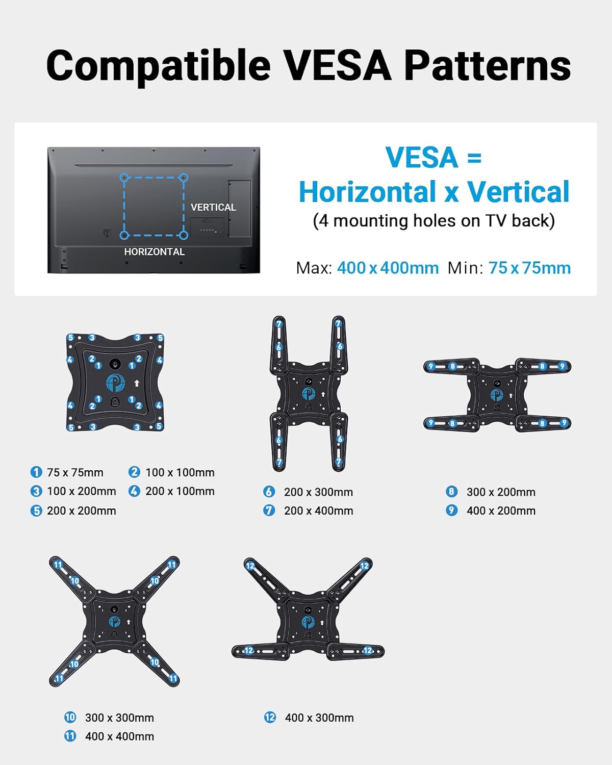 Detalle 1 de Pipishell PIMF7 TV Wall Mount 26-65 inch