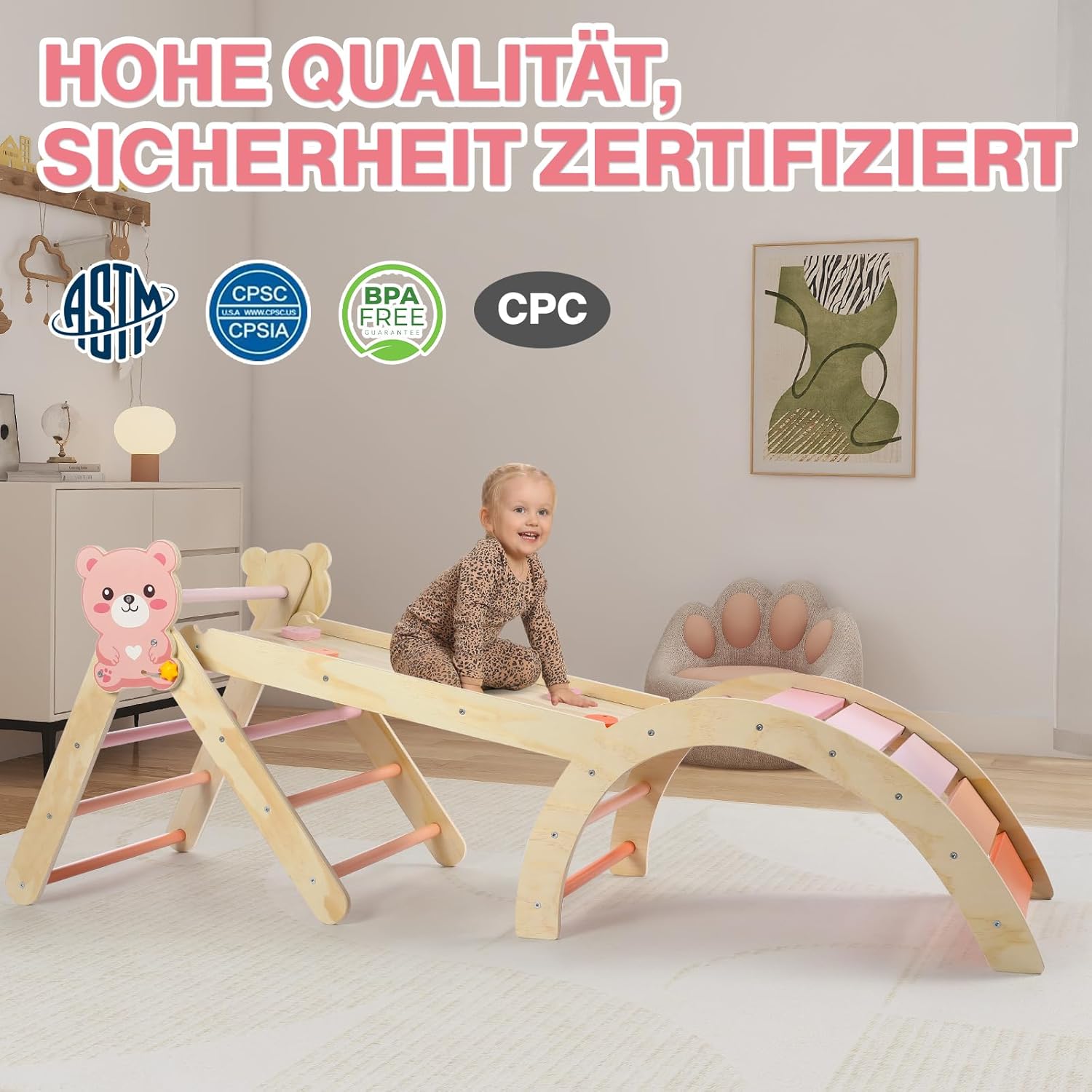 Thumbnail 1 de khlerox 7-in-1 Montessori Kletterdreieck, 65 kg