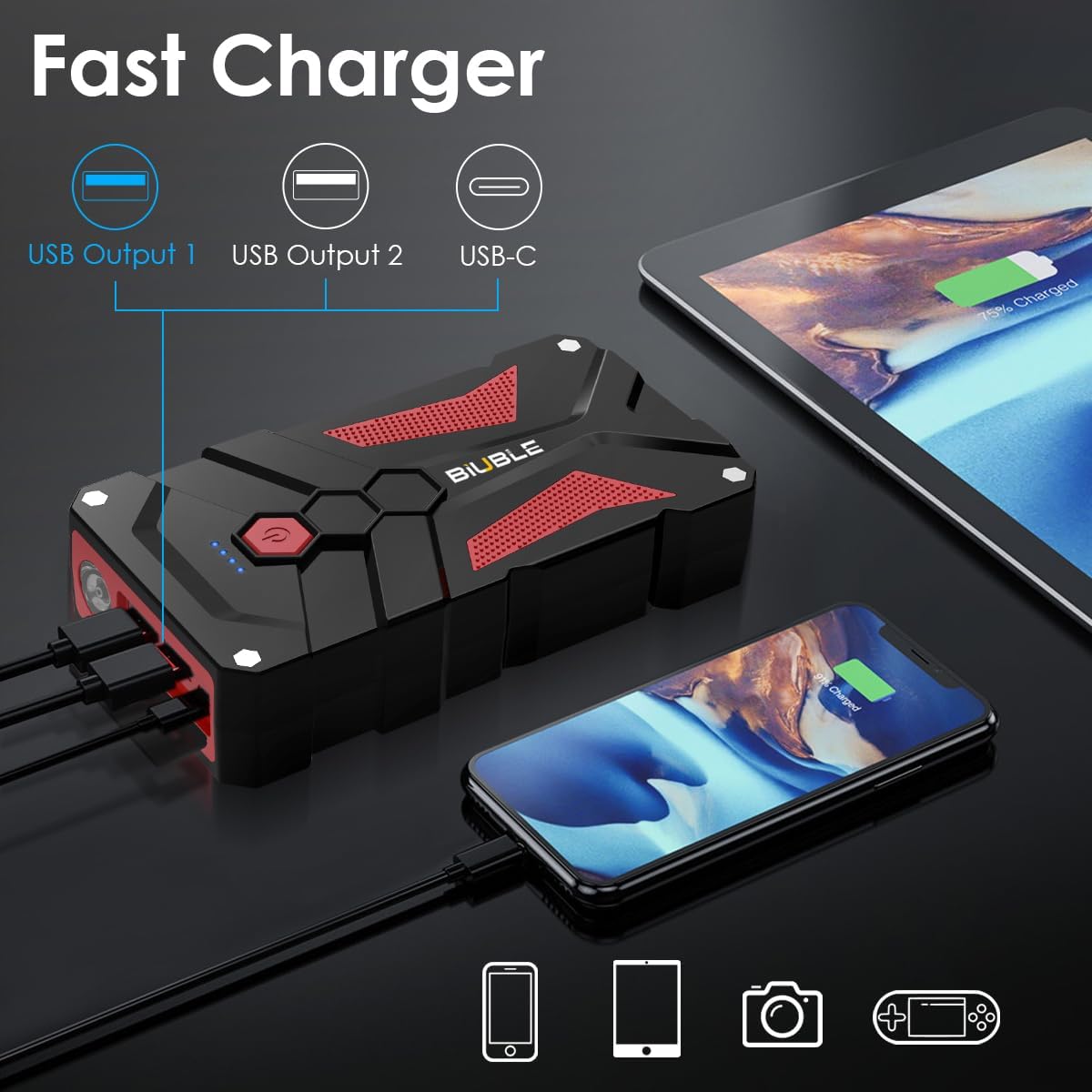 Thumbnail 1 de BIUBLE Jump Starter 5000A 12V car booster