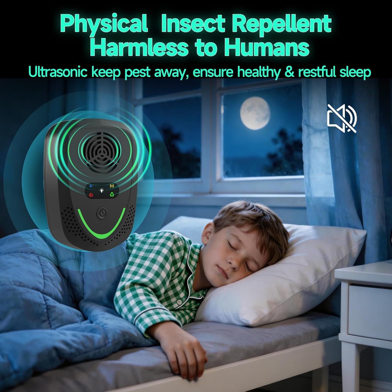 Thumbnail 4 de Gecool 6-Pack Ultrasonic Pest Repeller with 4 Modes for Whole-Home Protection
