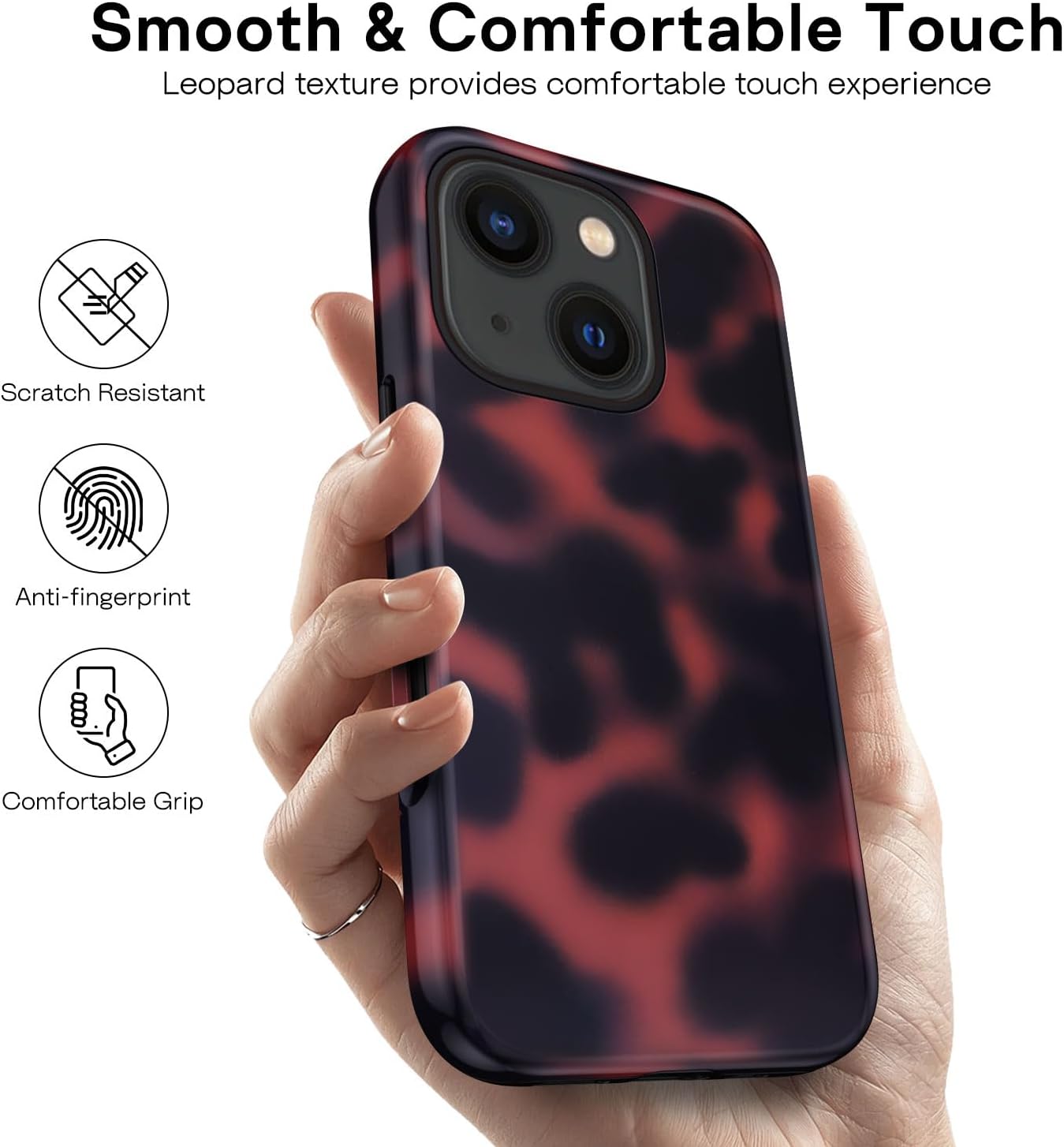 Thumbnail 5 de XTCASE Coque iPhone 13 motif léopard 2 en 1