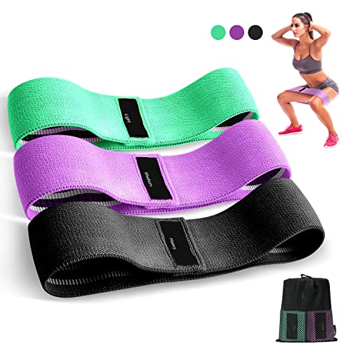 Detalle de Suright Bande Elastique Musculation en Tissu – Bande Élastique Fitness à 3 niveaux