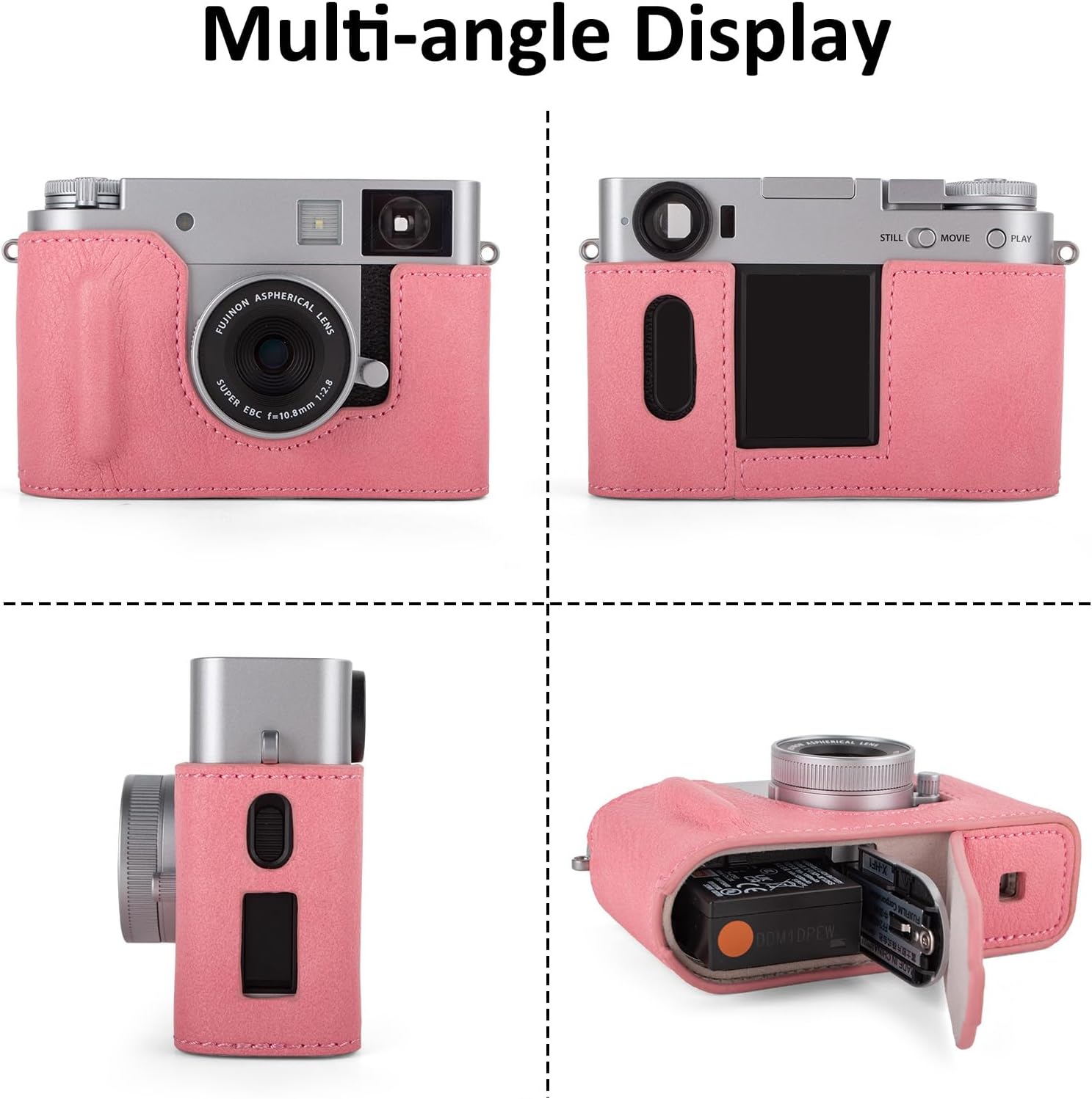 Thumbnail 2 de Rieibi x-Half/X-HF1 Case PU Leather Camera Case for Fujifilm X-Half mirrorless cameras