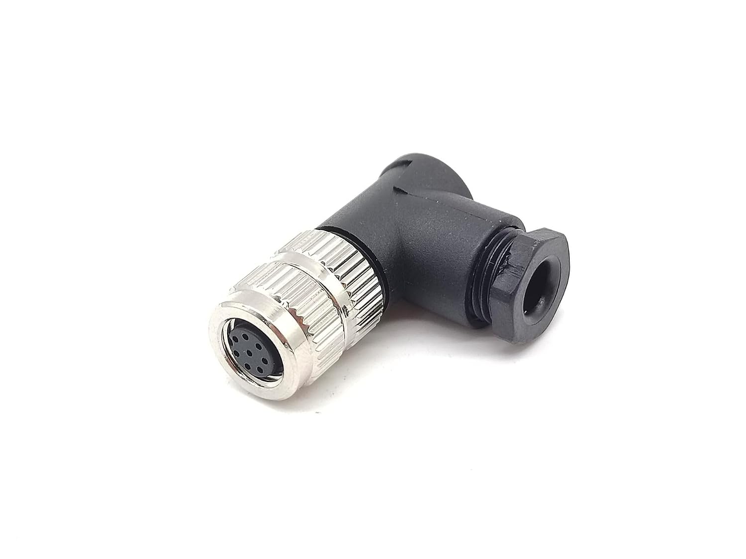 Detalle de Elecbee EB-400-8038-H M8コネクタ 8ピンメスAコード・直角・ねじ式