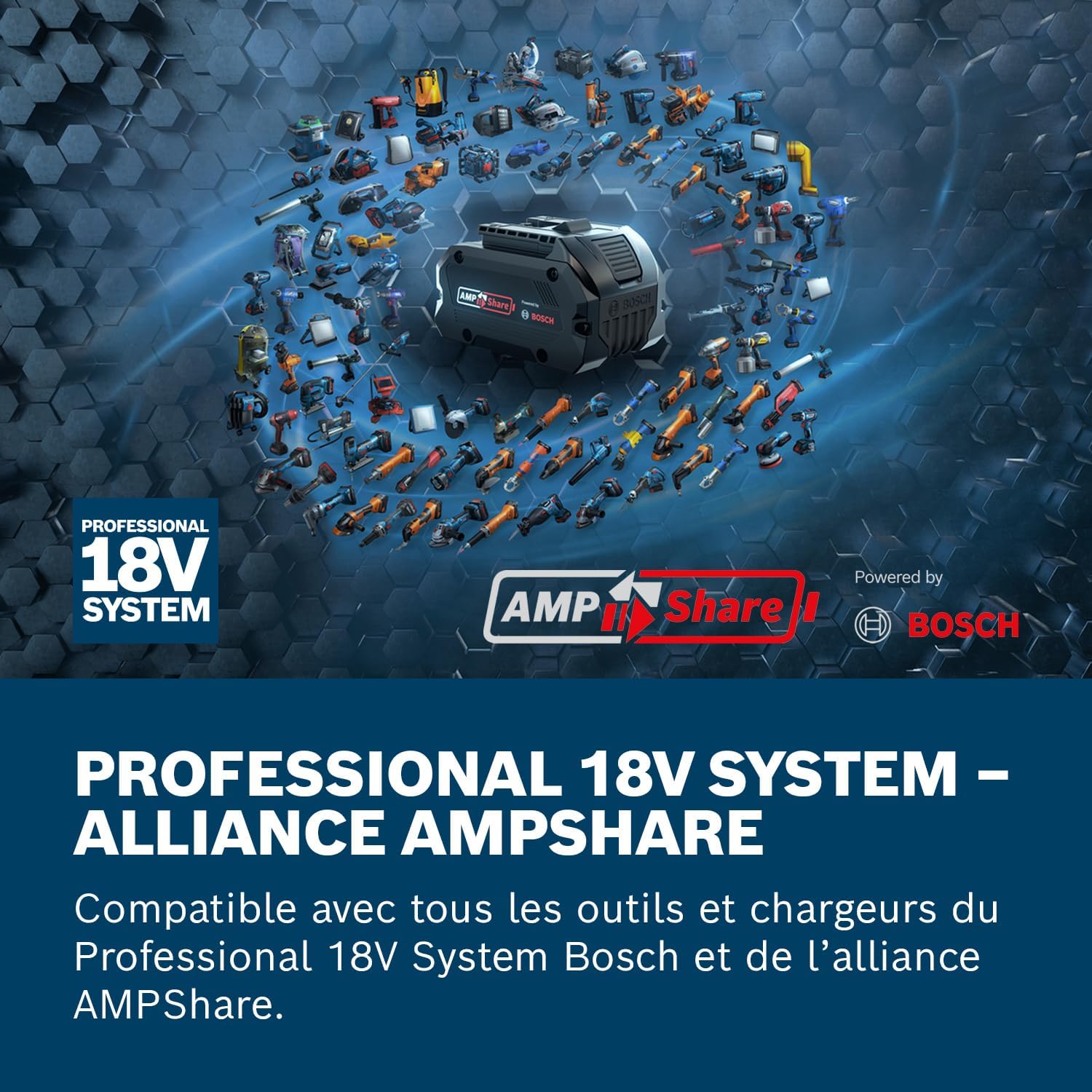 Thumbnail 1 de Bosch Professional 18V System Starter-Set : 2 batteries GBA 18V 4,0 Ah + chargeur rapide GAL 18V-40