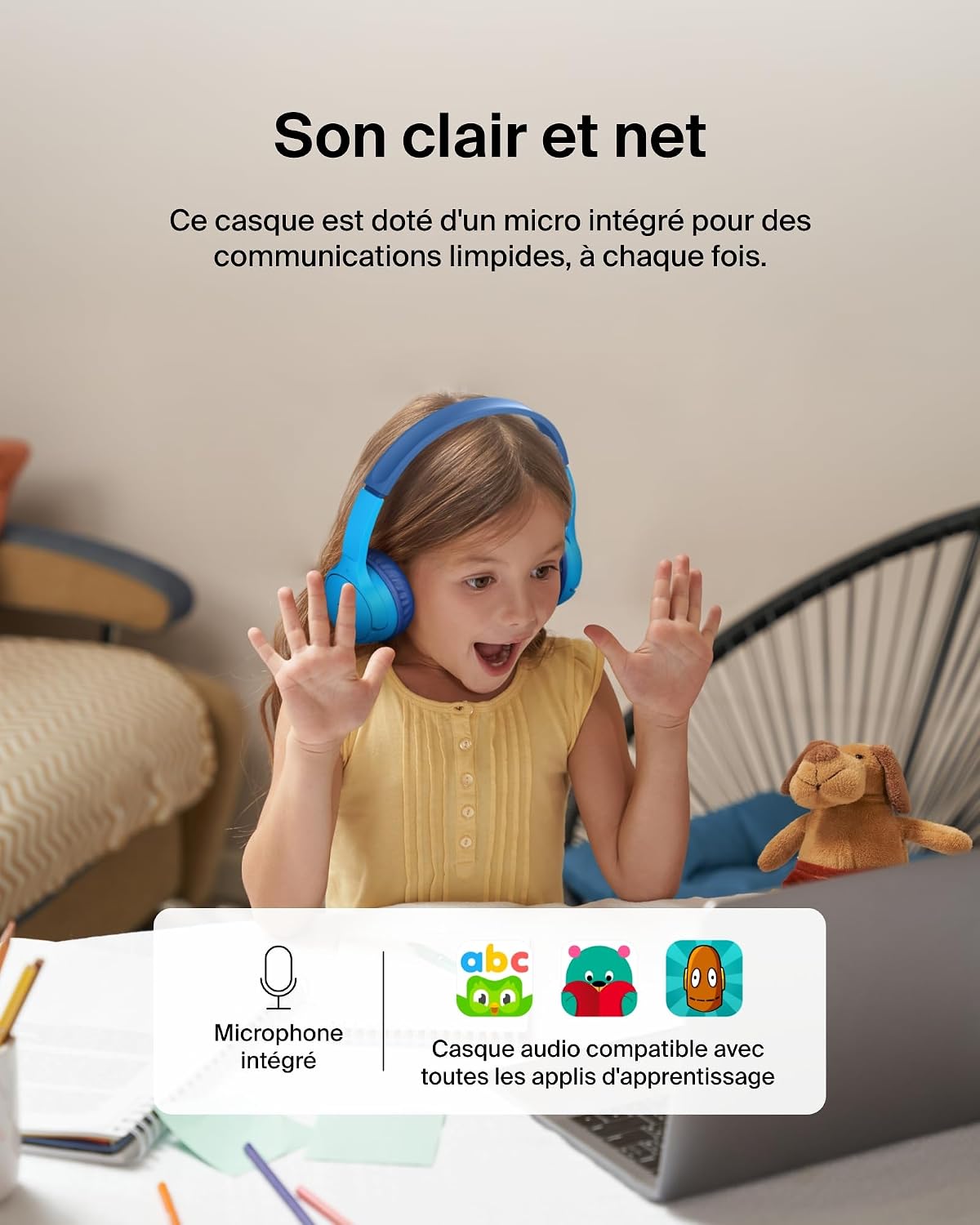 Thumbnail 5 de Belkin SoundForm Mini Casque Sans Fil Enfants