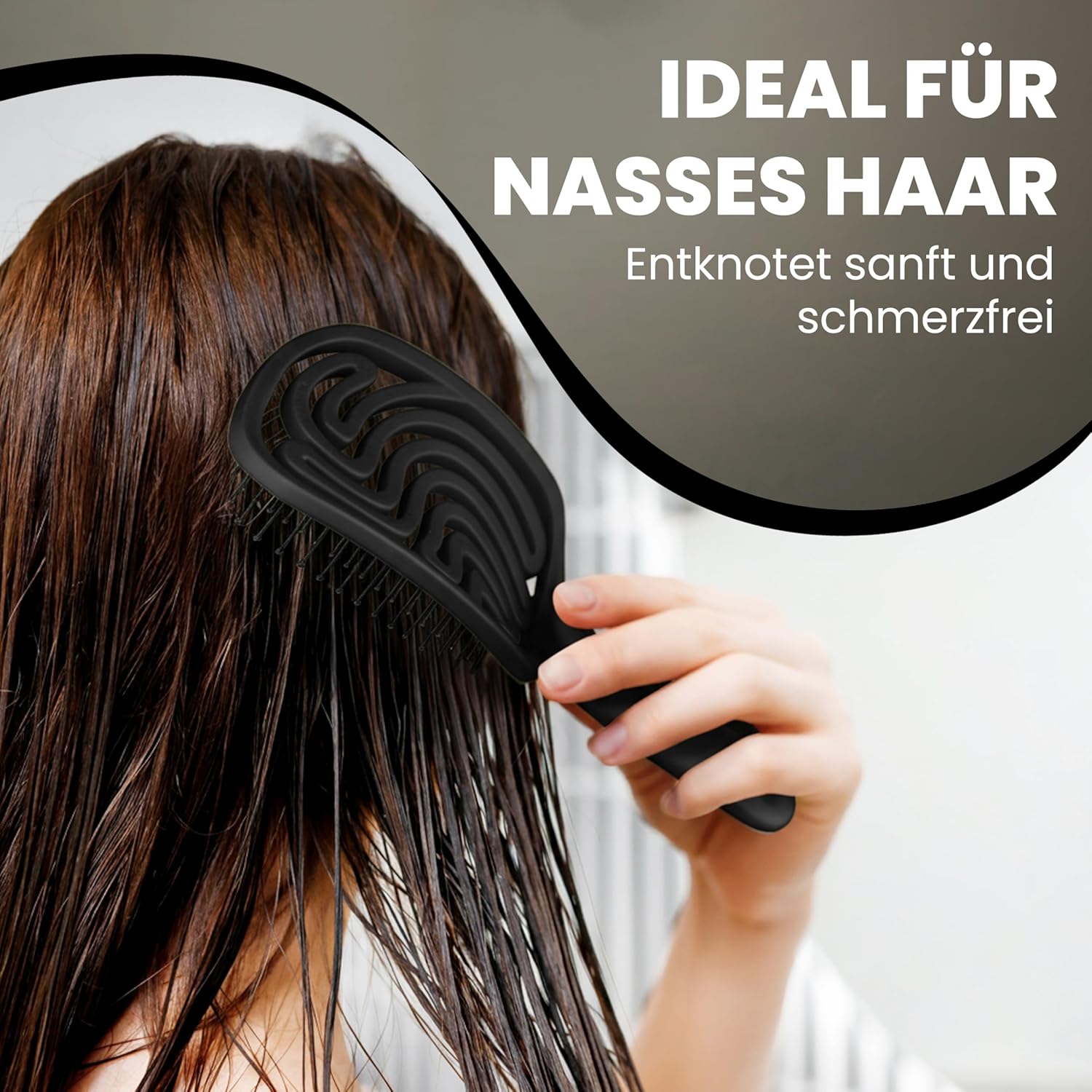 Thumbnail 4 de Walcora Haarbürste ohne Ziepen für nasses Haar