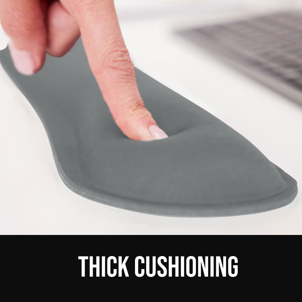 Detalle de GORILLA GRIP Silky Gel Memory Foam Wrist Rest, 2pc 🖱