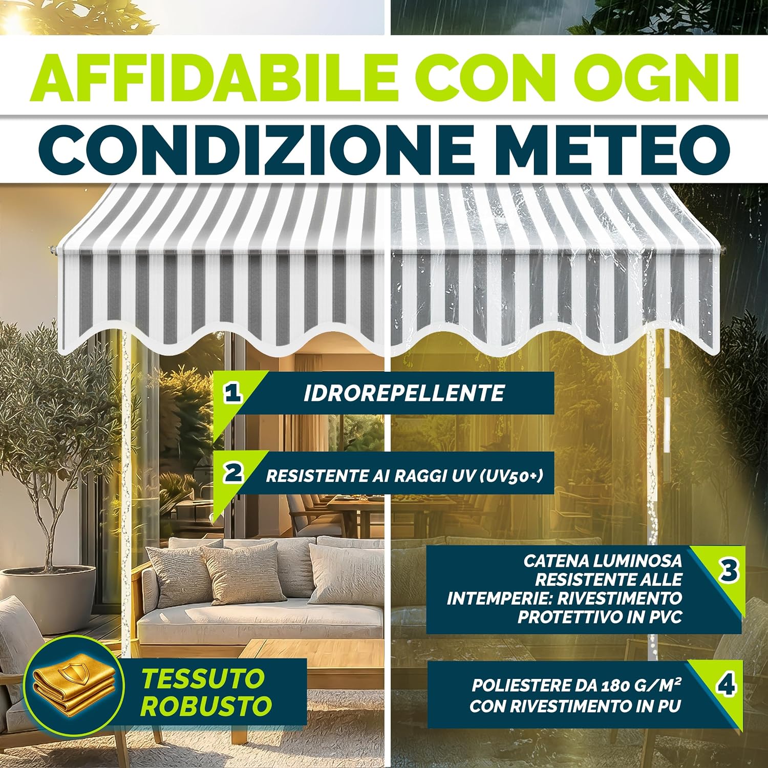 Detalle 2 de tillvex Tenda da Sole a Bracci 400cm