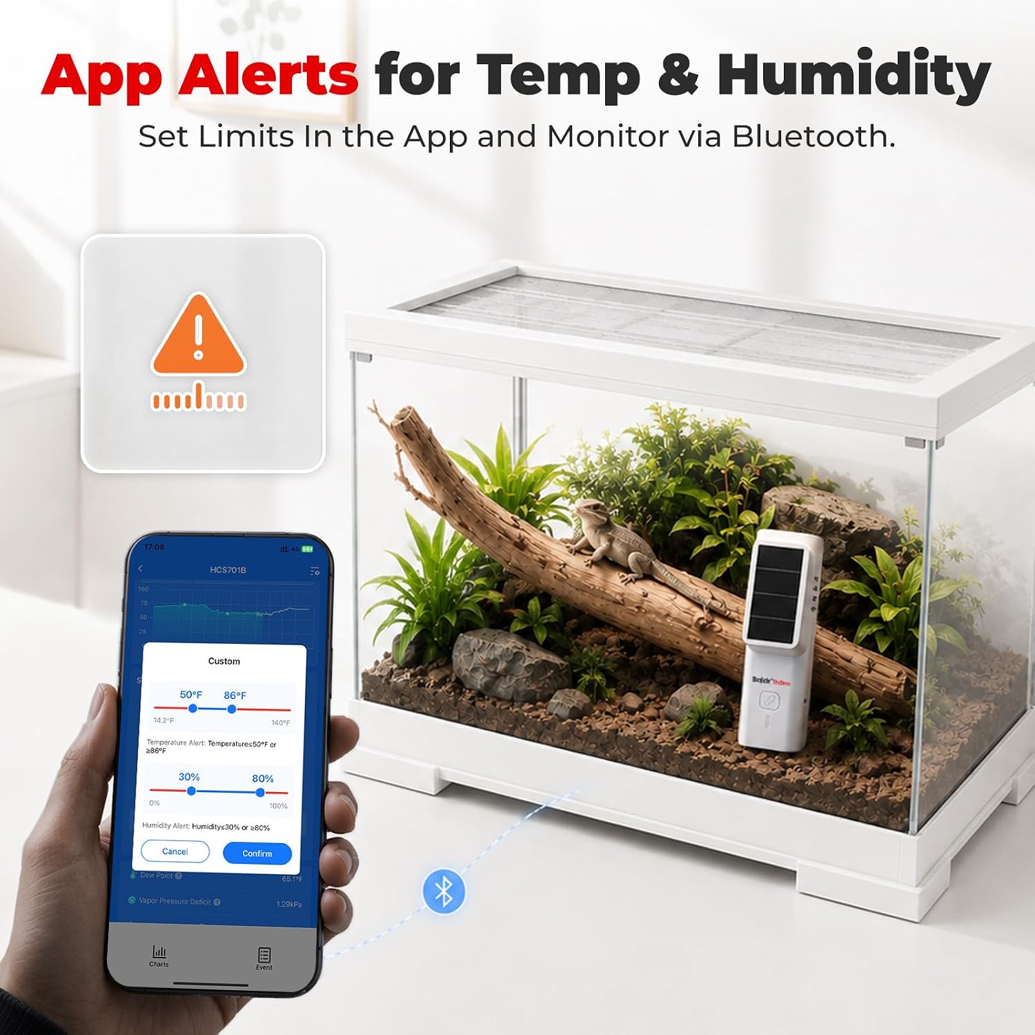 Detalle 1 de Bluetooth Thermometer and Humidity Meter 2-Pack
