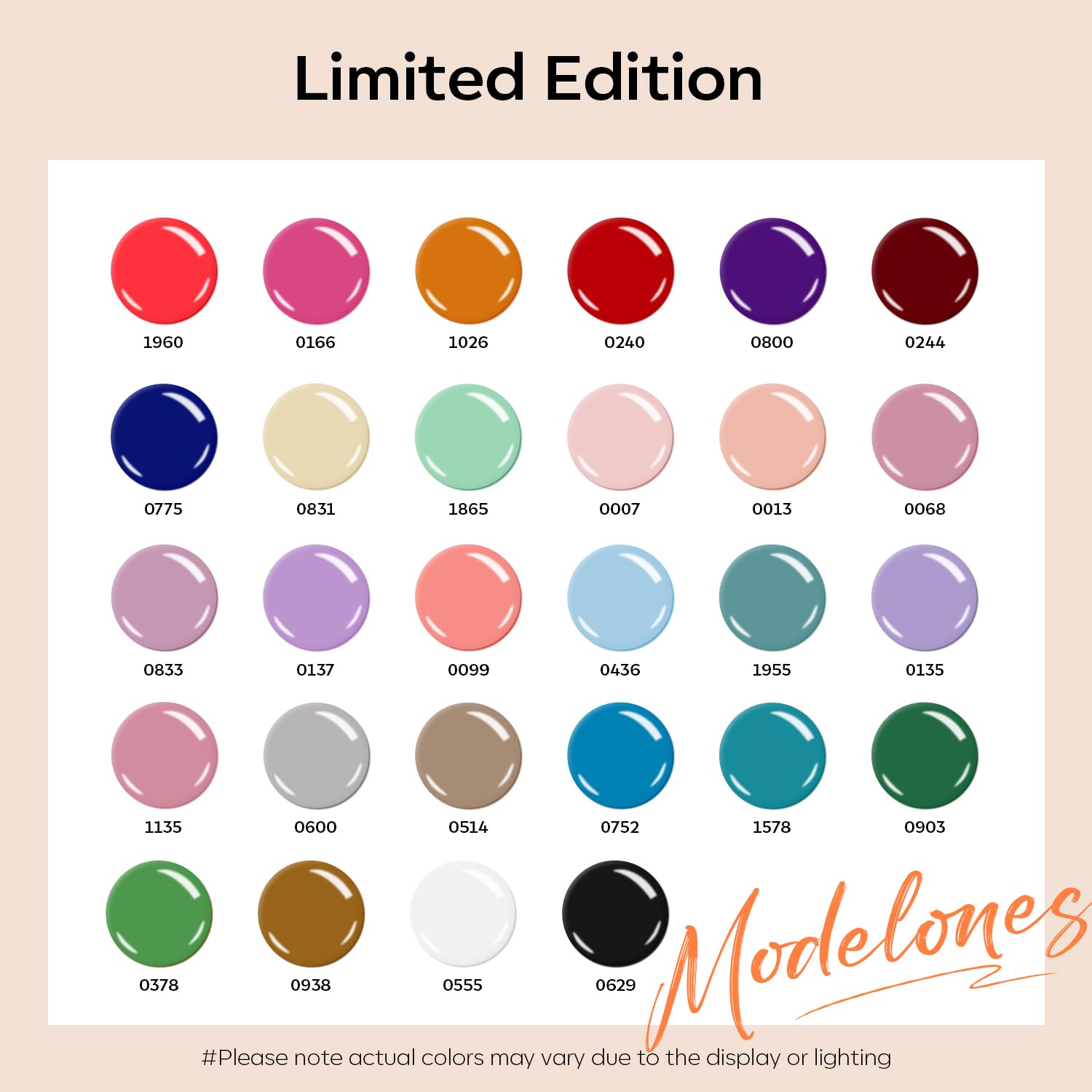Thumbnail 1 de Modelones 32 PCS Gel Nail Polish Set with 28 Colors and No Wipe Top/Base/Glitter Coats