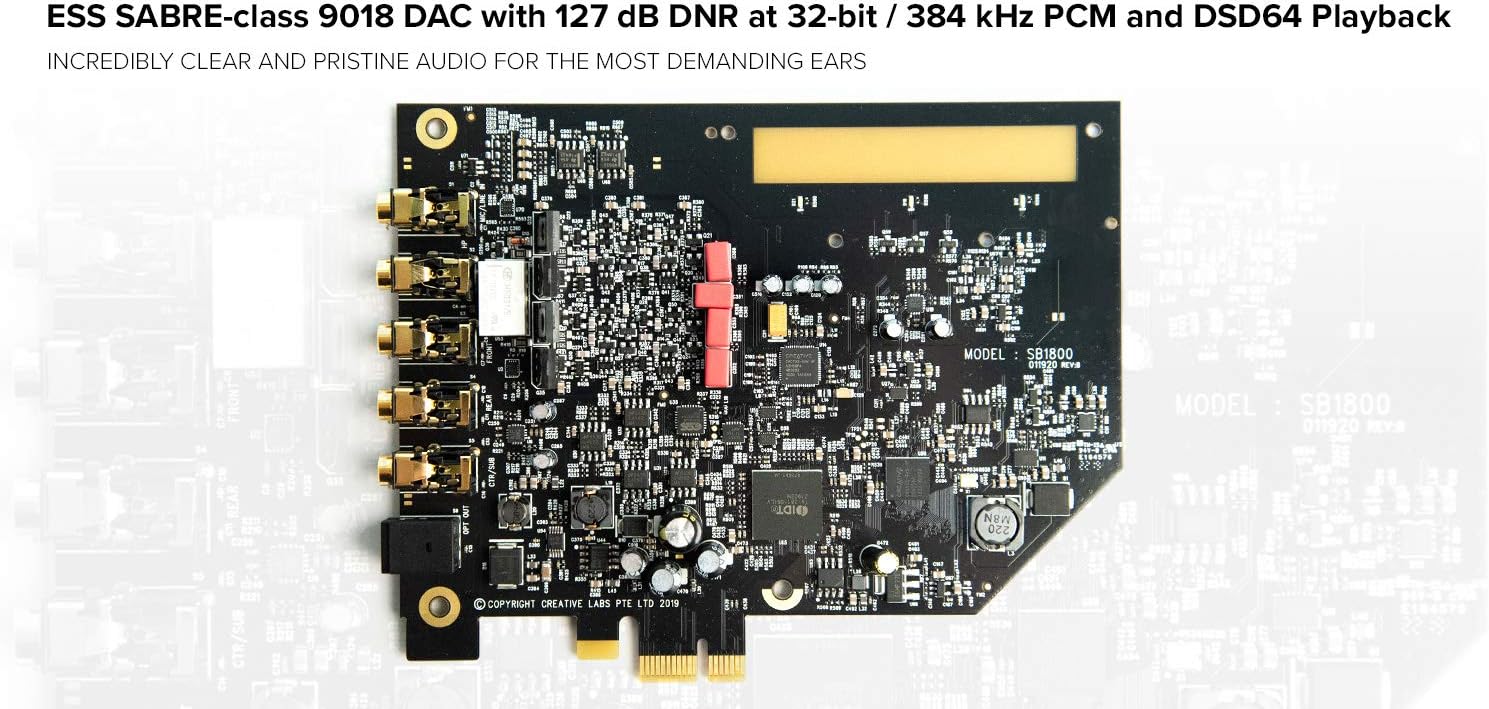 Detalle 2 de Creative Sound Blaster AE-7 SB1800 – karta dźwiękowa PCIe x4, surround 7.1