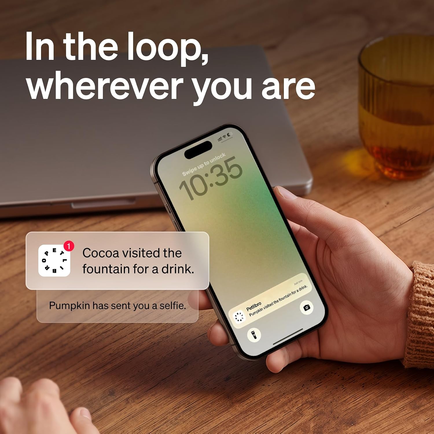 Detalle 2 de PETLIBRO Scout AI Pet Camera (1080p Pan/Tilt) with multi-pet recognition, behaviour tracking and 2-way audio