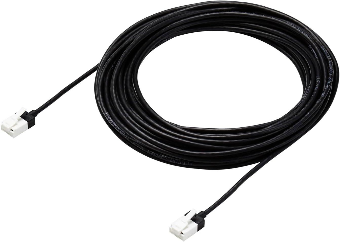 Detalle de エレコム ECLD-GPASSTB100 CAT6A LANケーブル 10m スリム・ツメ折れ防止 ブラック