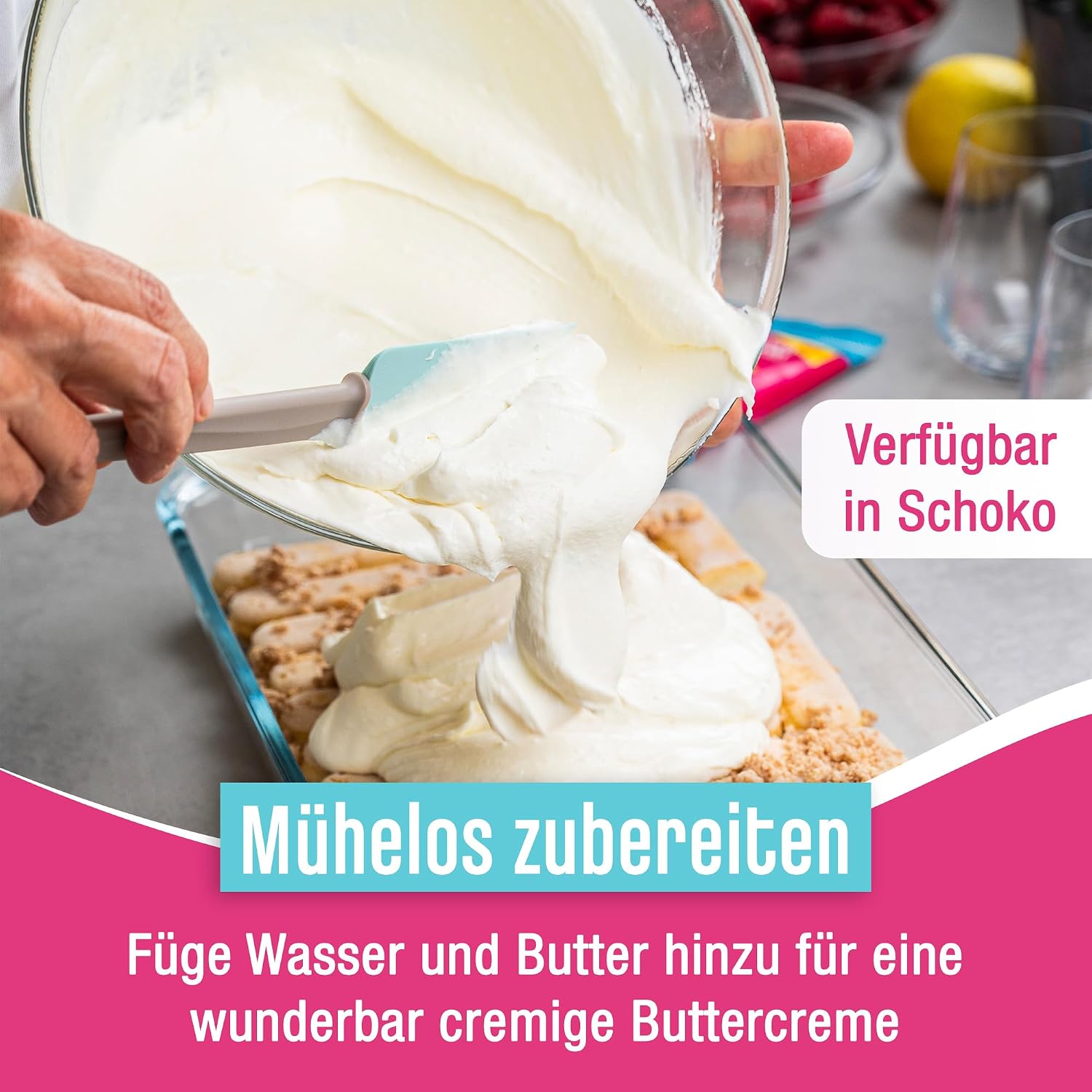 Detalle de Decocino Buttercreme Schoko 250g – Fertige Buttercreme-Mischung im Schoko-Geschmack