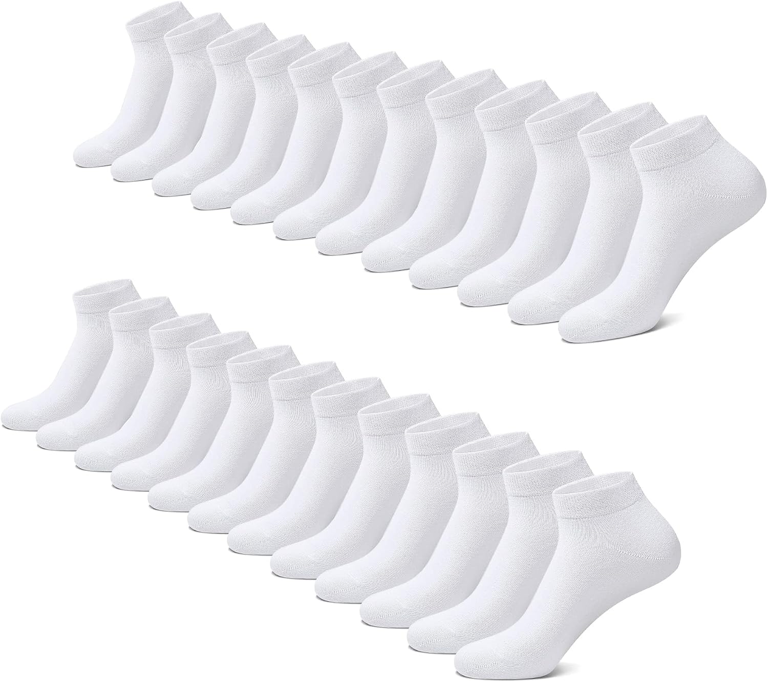 Detalle de FALARY Sneaker Socken 12 Paar Unisex
