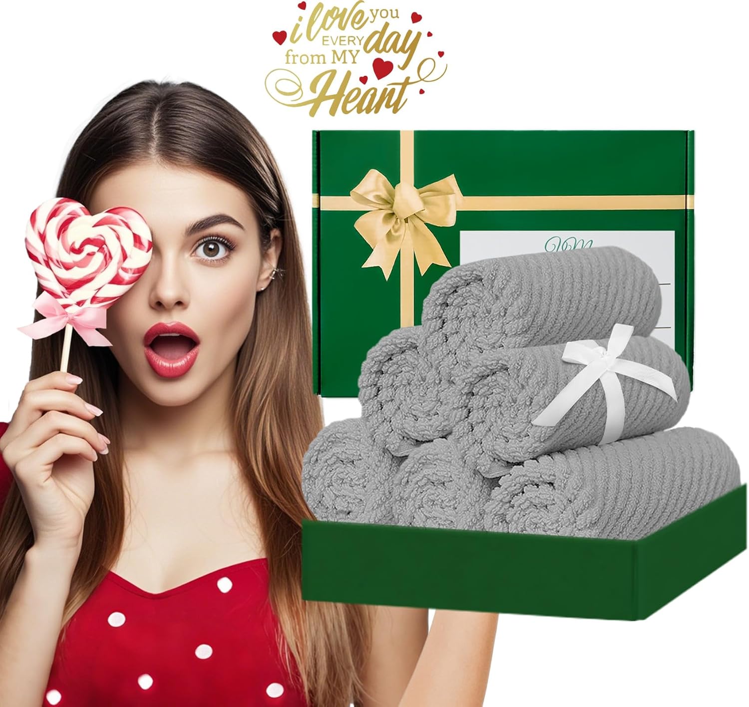 Thumbnail 5 de VOOVA & MOVAS Grey Washcloths 6PC 13x13" 🧖