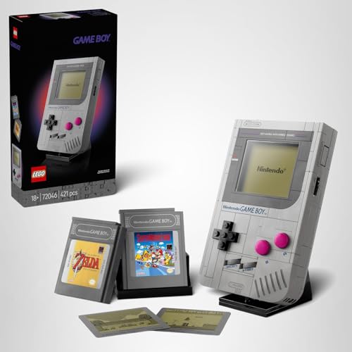 Thumbnail 10 de LEGO Game Boy Super Mario – Maquette détaillée pour adulte, avec 2 cartouches interchangeables et socle – 72046