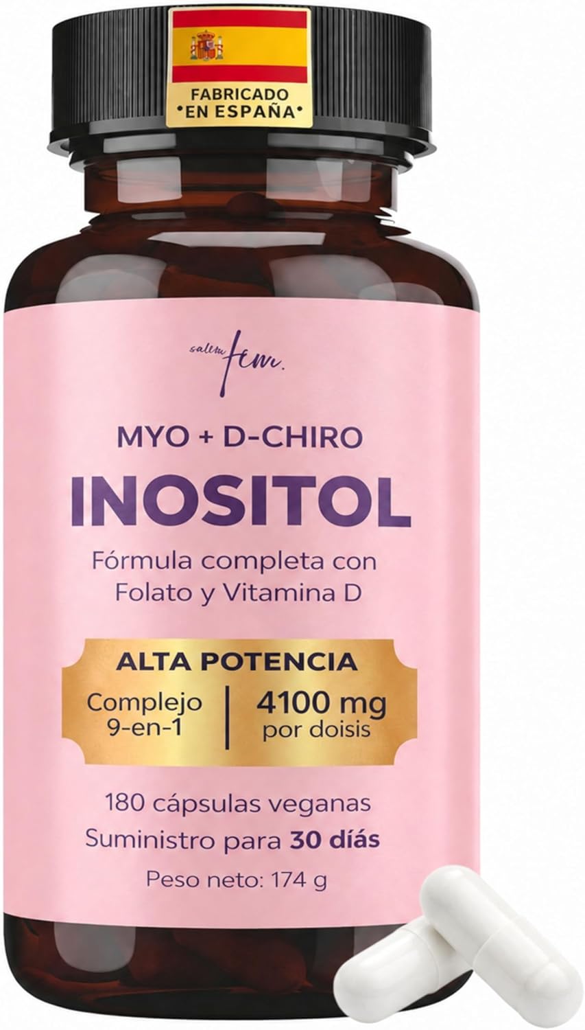 Detalle de Inositol Myo and D-Chiro 4100MG para mujer