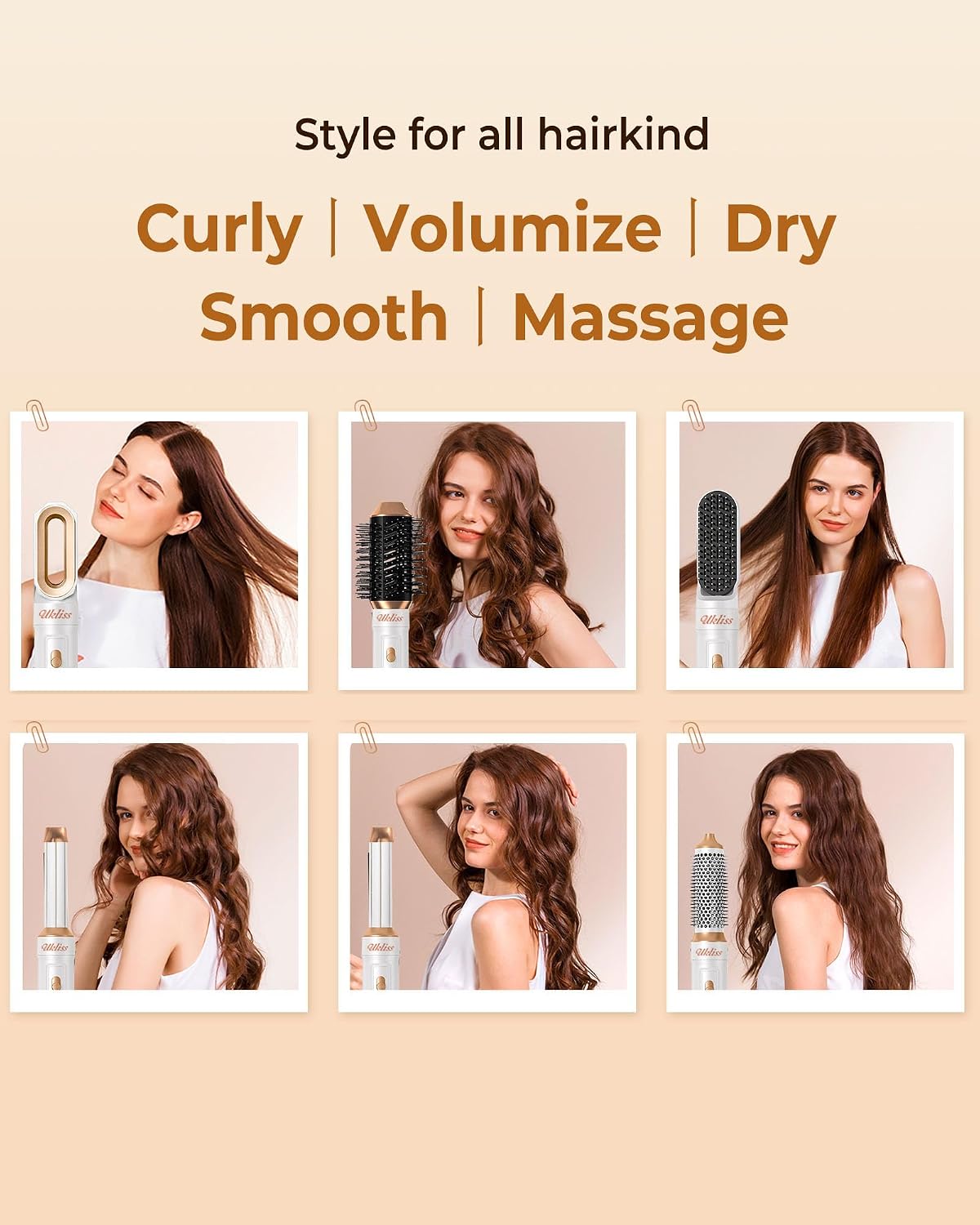 Thumbnail 1 de UKLISS Phon Capelli & Airstyler Pro 6 in 1: styling versatile e accessori intercambiabili per capelli sani