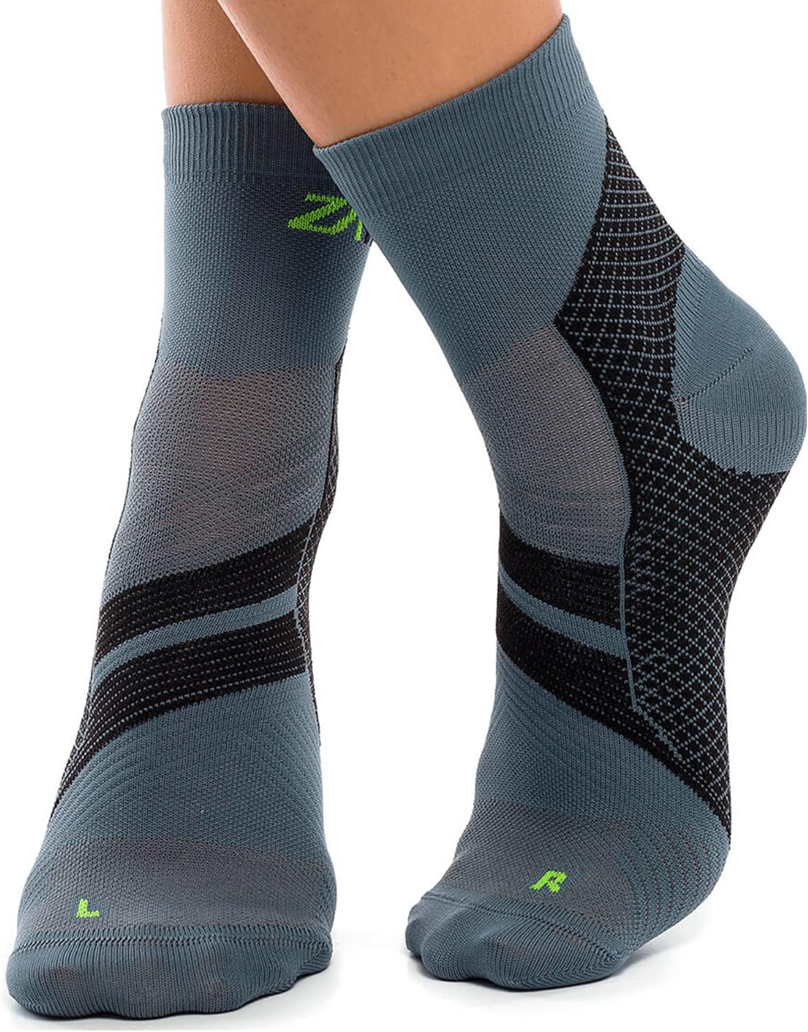 Detalle de ZaTech Chaussettes de compression pour la fasciite plantaire — soutien ciblé talon, cheville et voûte