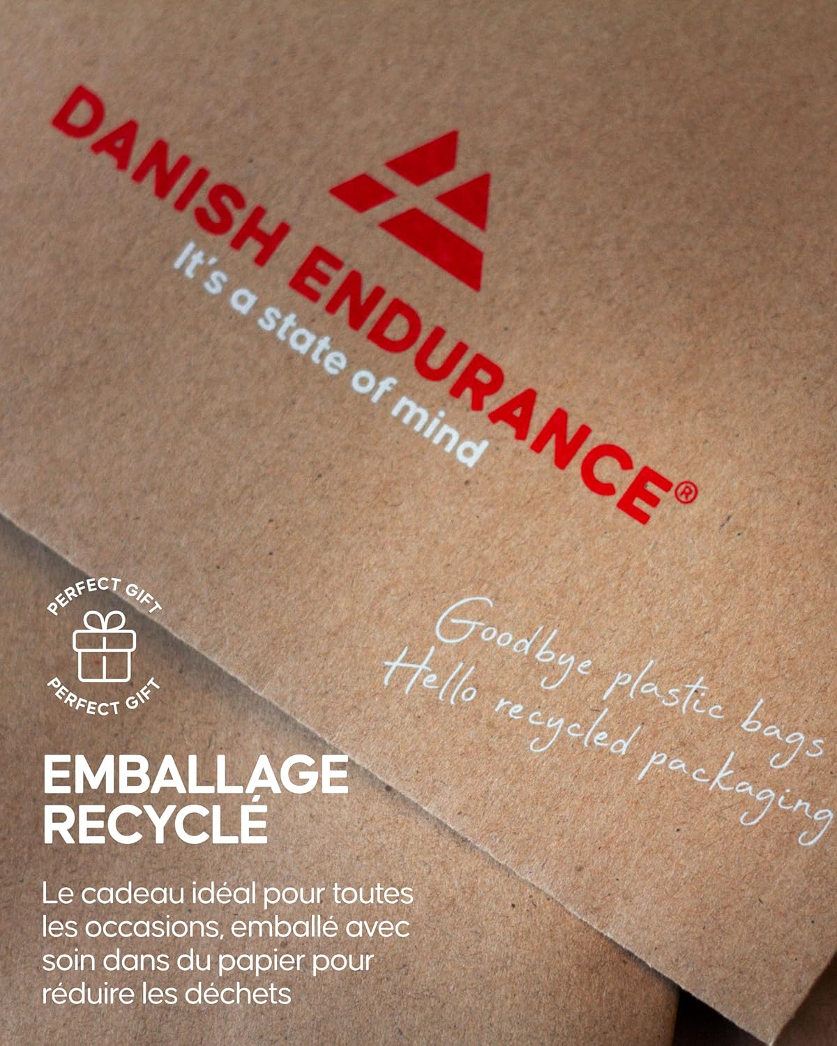 Detalle de Danish Endurance – Chaussettes en coton premium respirantes (6 paires)