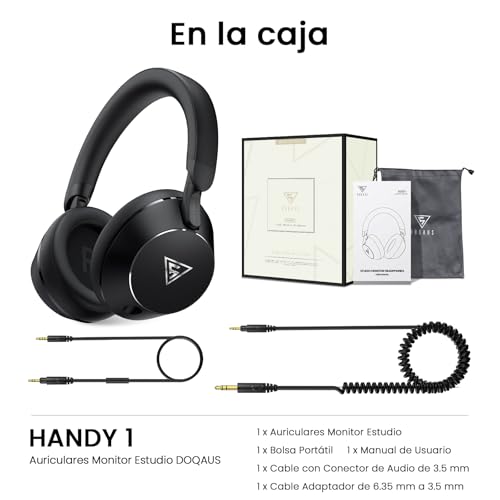Thumbnail 8 de DOQAUS Auriculares DJ con cable 50 mm | Conectores 3.5 mm y 6.35 mm