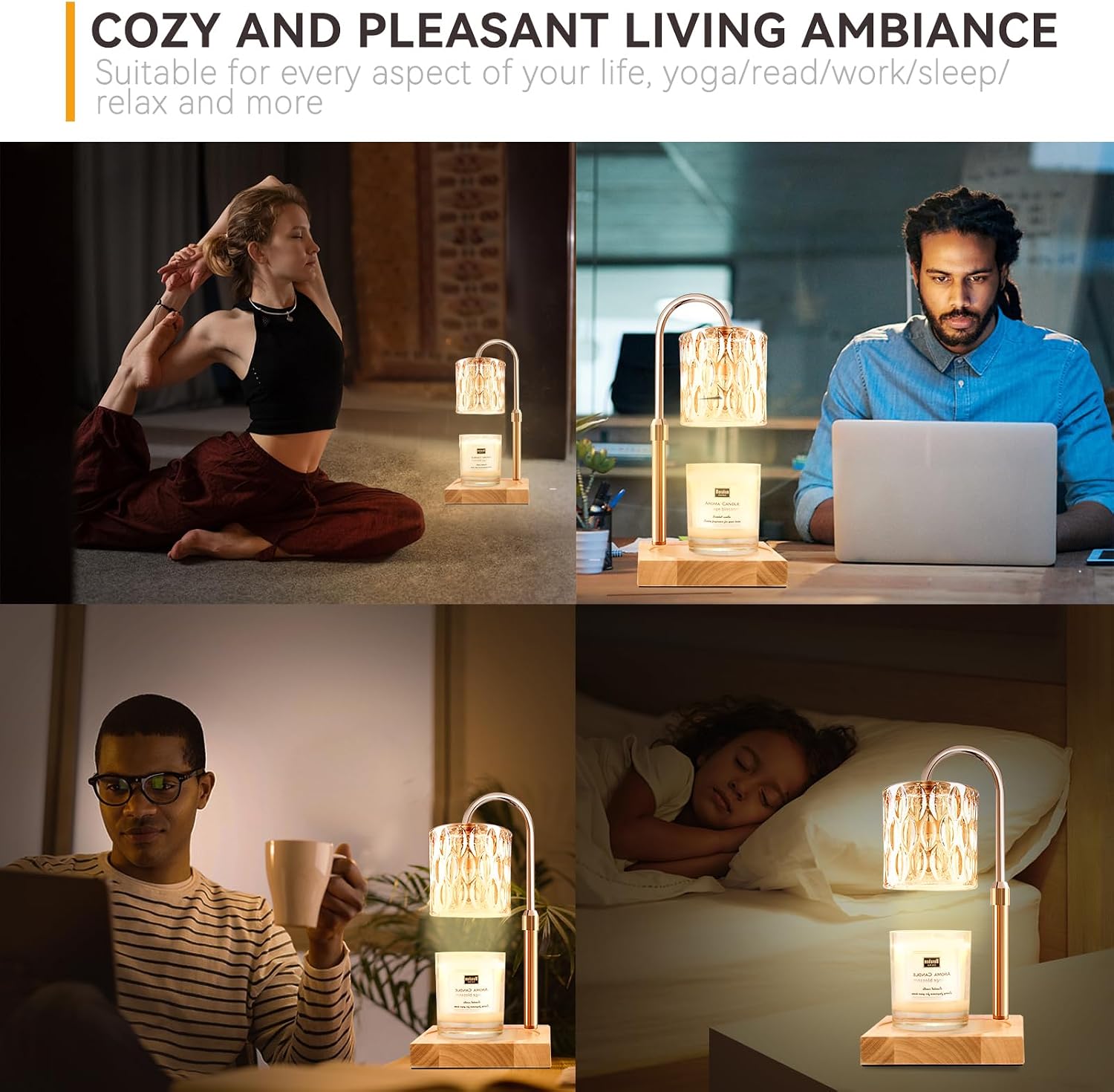 Detalle 2 de Candle Warmer Lamp with 3 Bulbs 50W