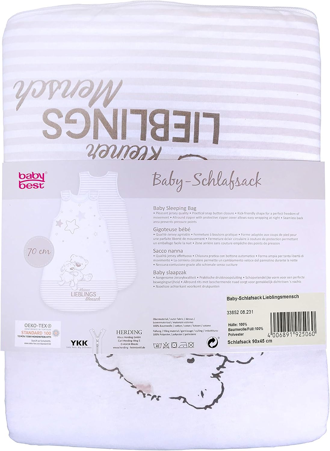 Thumbnail 3 de Herding Gigoteuse Baby Best – Meilleurs Amis, 90 cm, blanc