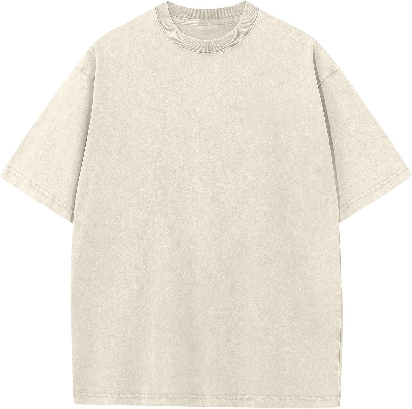 Detalle de Oversized T-Shirt für Herren aus Heavy Baumwolle (Regular Fit) – Basic-Set für den Sommer