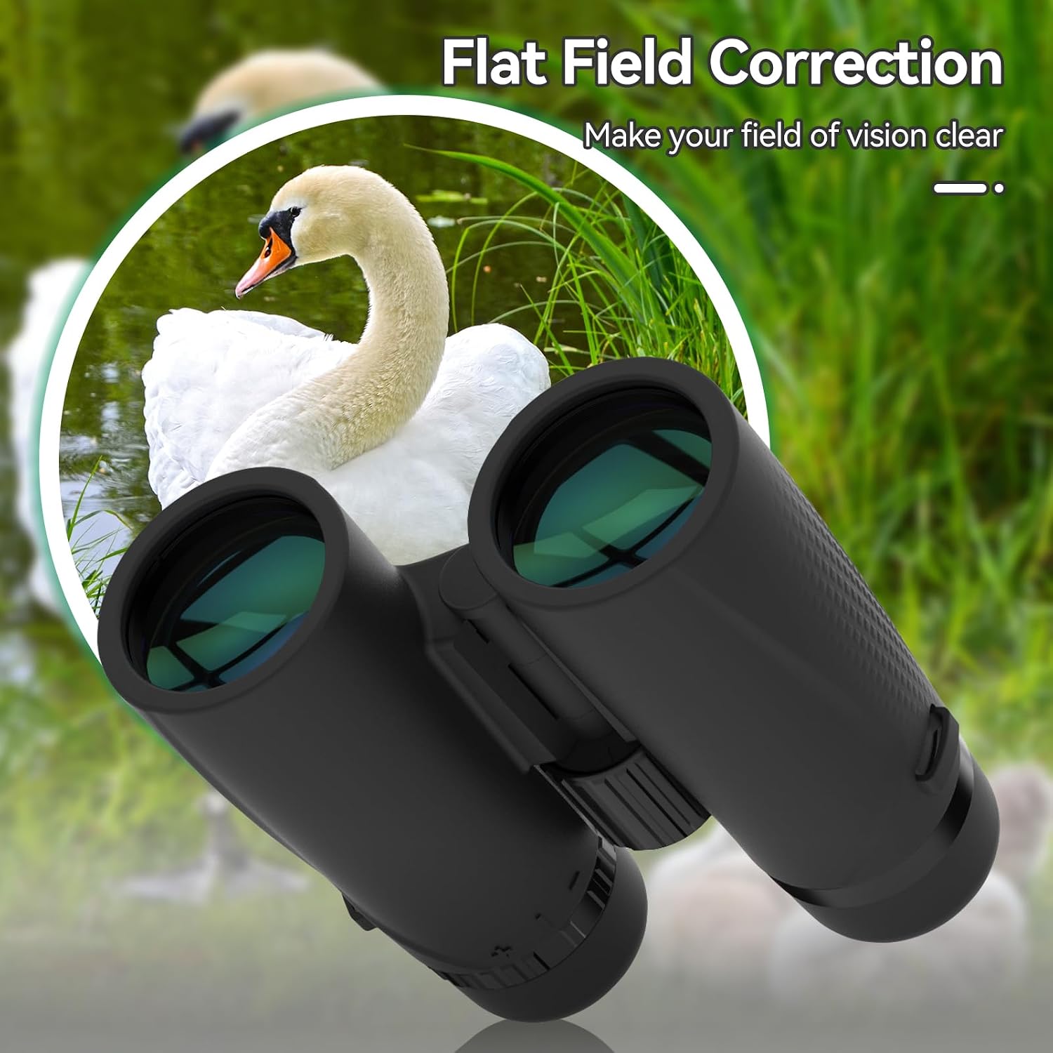 Detalle 2 de Svbony SA205 10x42 ED: binocolo per adulti con correzione del campo piatto, FMC e impermeabilità IP67