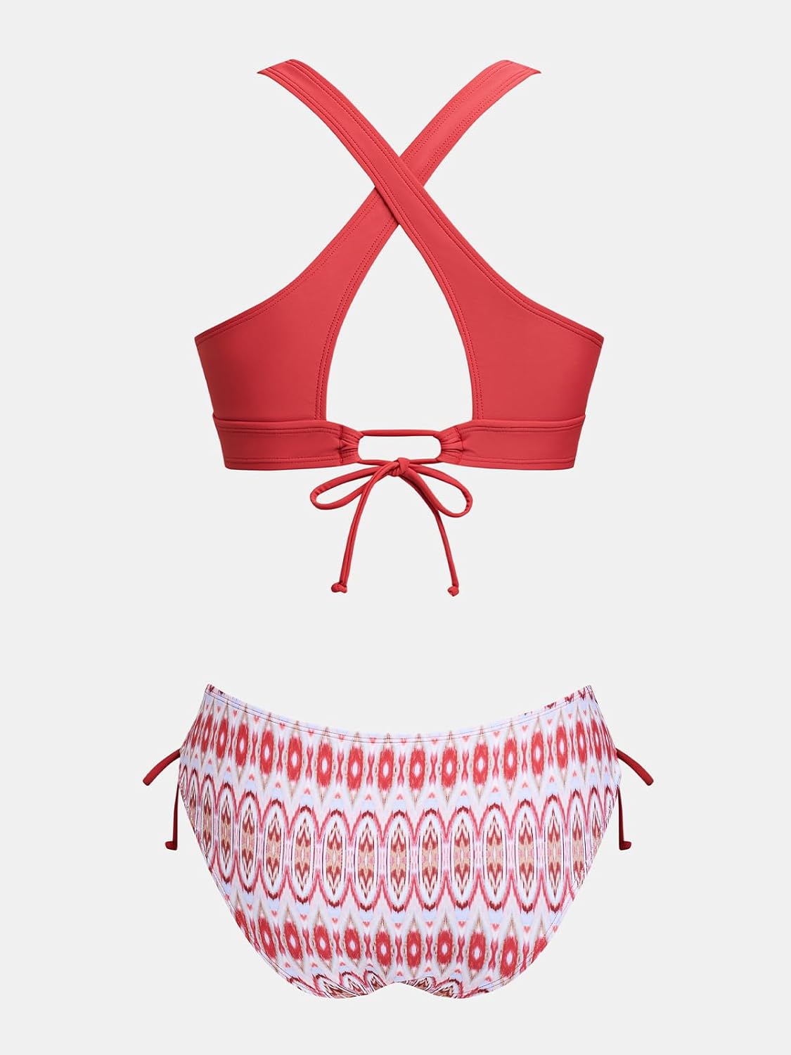 Thumbnail 5 de Ensemble bikini deux pièces CUPSHE pour femme avec col en V et bas hipster taille mi-haute