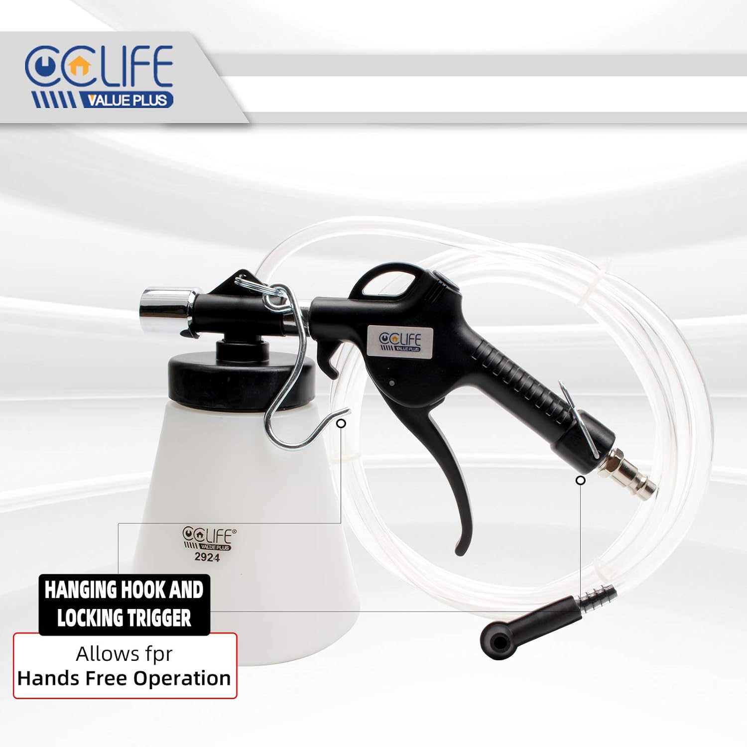 Thumbnail 1 de CCLIFE Spurgo Freni ad Aria da 0,75 L con Bottiglia di Ricarica da 1 L – Kit per Spurgo Liquido Freni