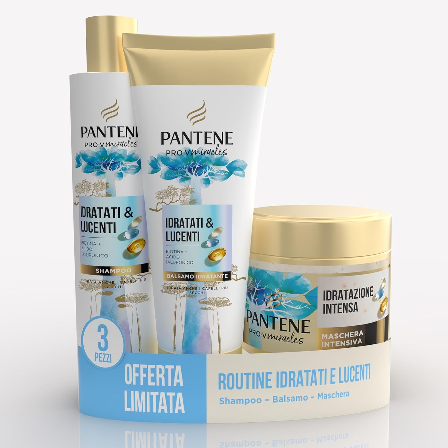 Detalle de Pantene Pro‑V Miracles Set capelli 3 pezzi per capelli secchi e danneggiati