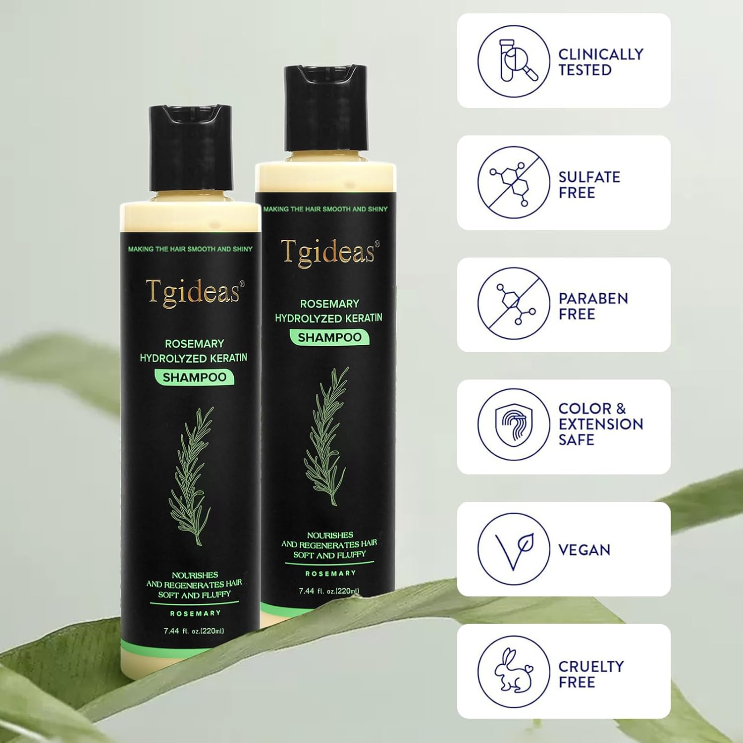 Thumbnail 3 de Tgideas Anti-Hair Loss Volumizing Shampoo with Biotin & Rosemary for Thinning Hair