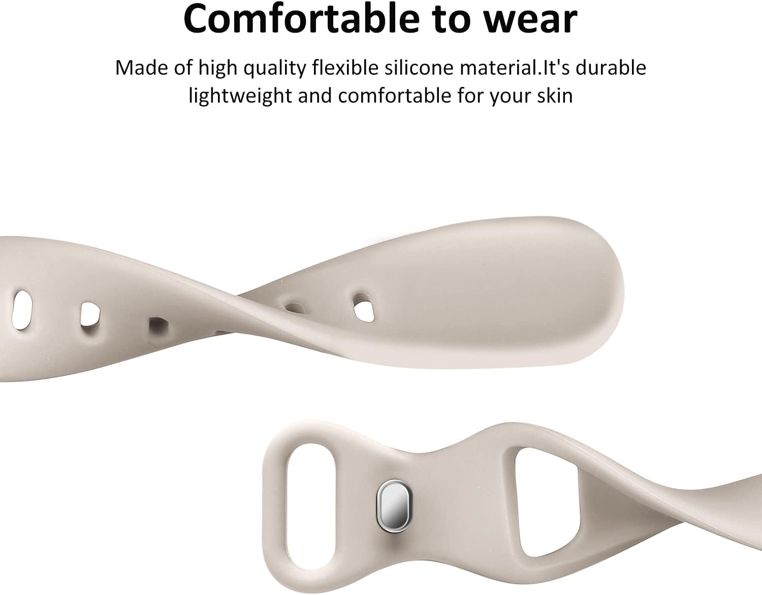 Detalle 2 de Apple Watch Thin Slim Band 45mm replacement silicone strap