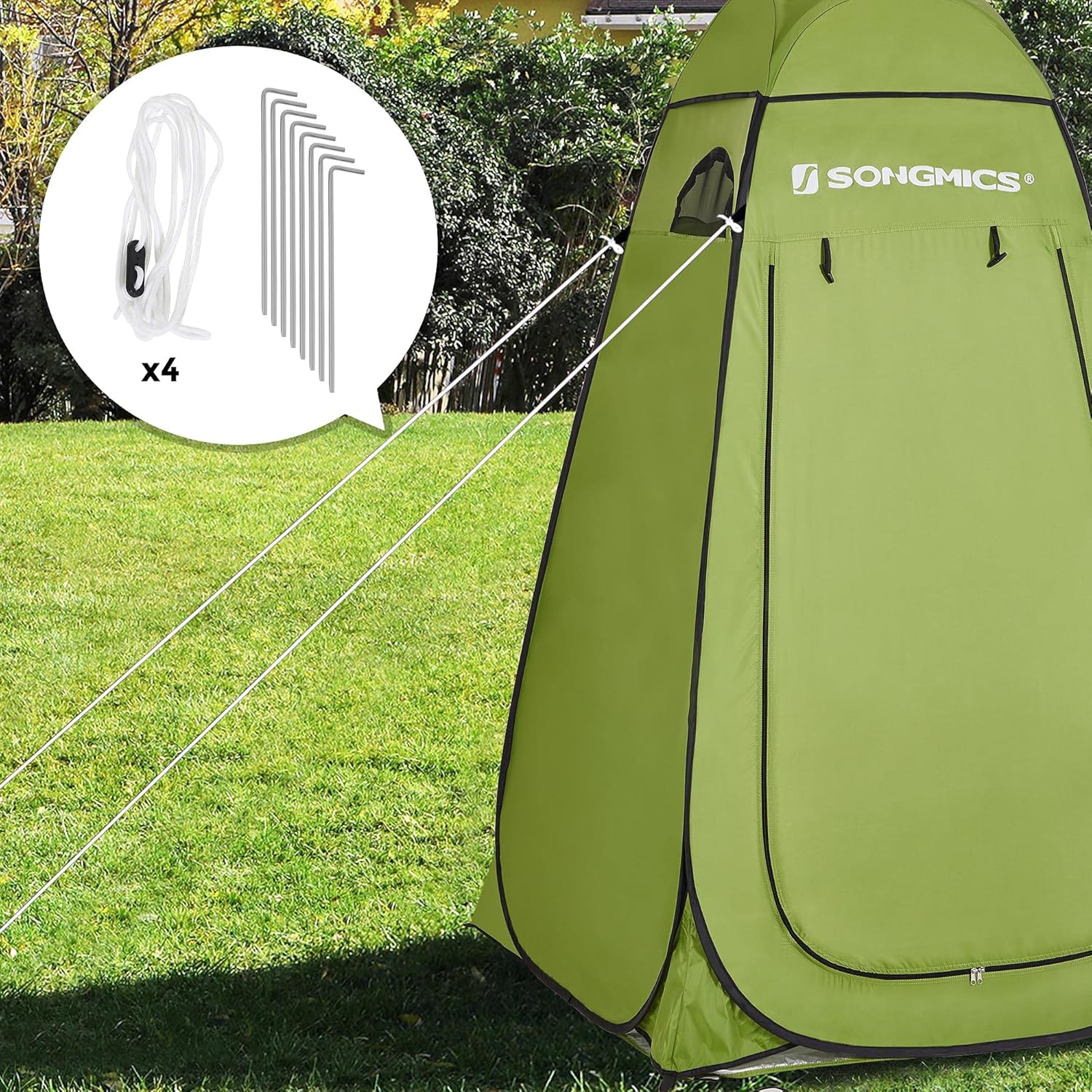 Thumbnail 3 de SONGMICS Portable Pop up Tent Dressing Room Privacy Shelter with Zippered Carrying Bag