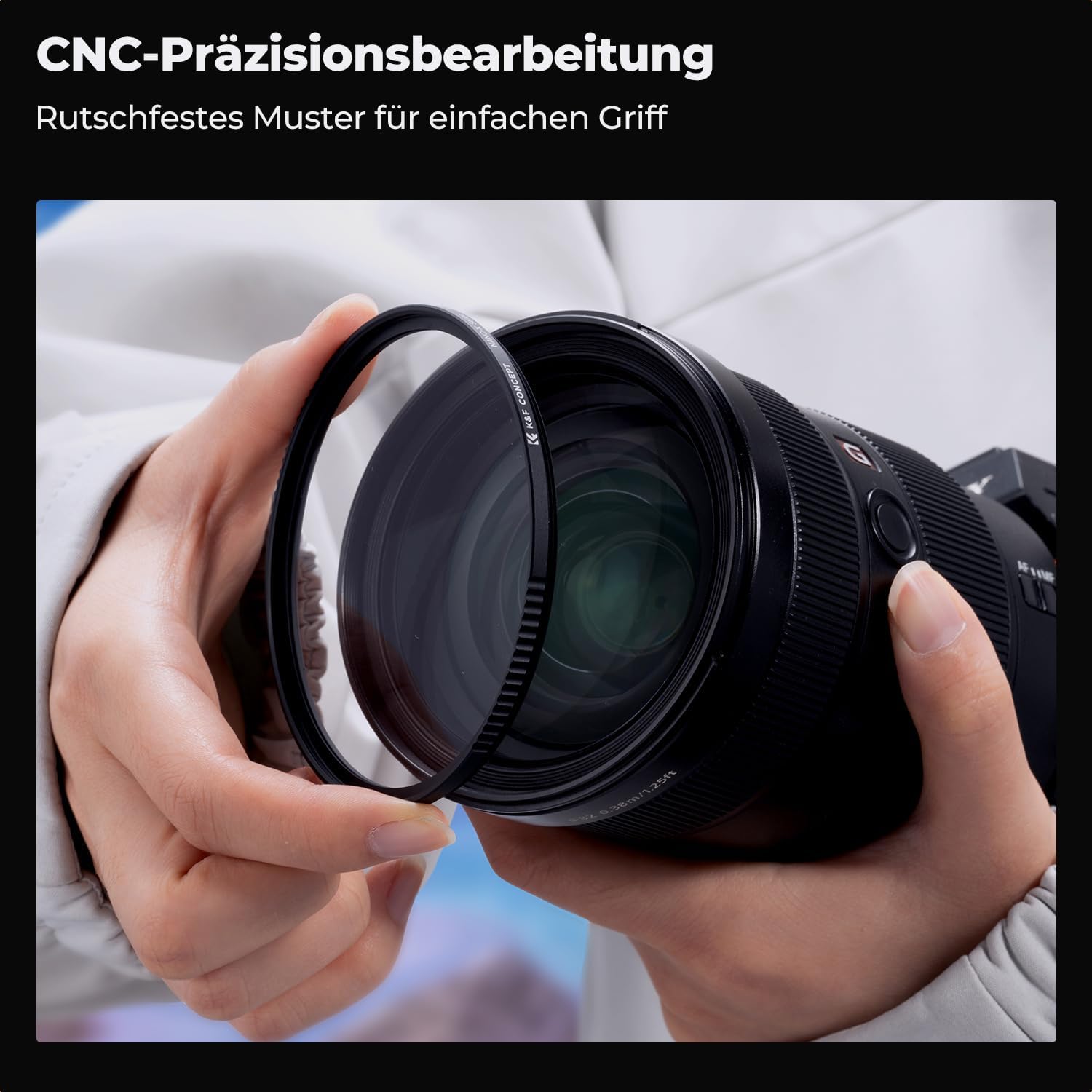 Thumbnail 5 de K&F CONCEPT Nano X-Serie UV Filter 43mm – Schott-Glas, 28-Schichten Nano-Beschichtung, 3.3mm Ultra-schmaler Rahmen