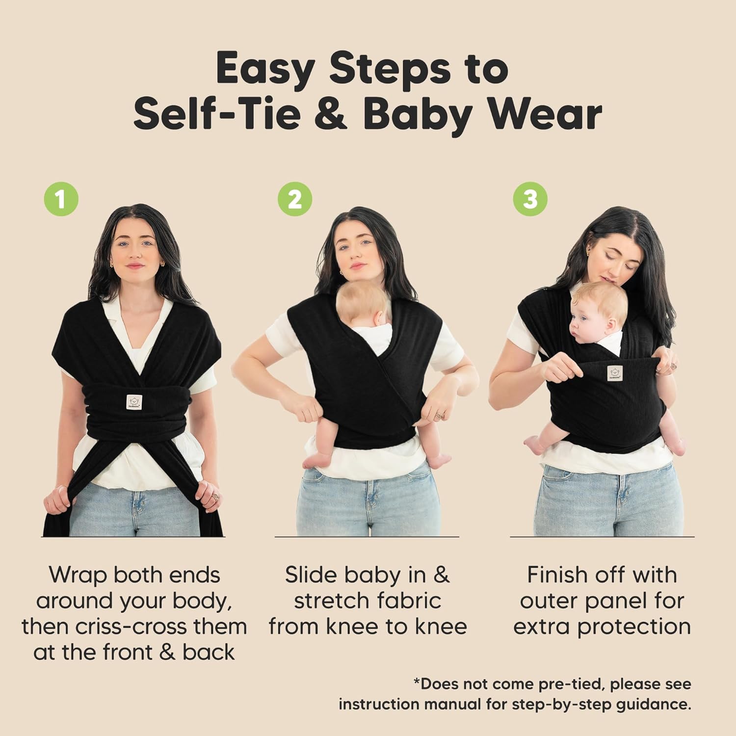 Thumbnail 6 de KeaBabies Baby Wrap Carrier 👶