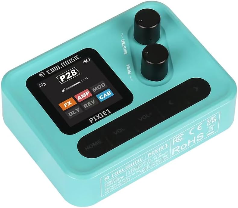 Thumbnail 2 de COOLMUSIC PIXIE1 Guitar Multi-Effects Pedal with IR Cab Simulation and USB OTG