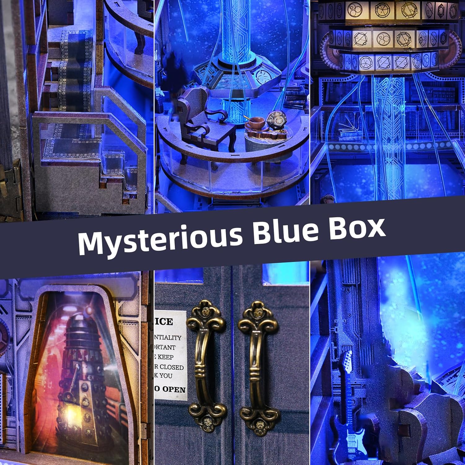 Thumbnail 2 de ETKVR Book Nook Kit – DIY Booknook Modell für Erwachsene, Mysteriöse Blaue Box