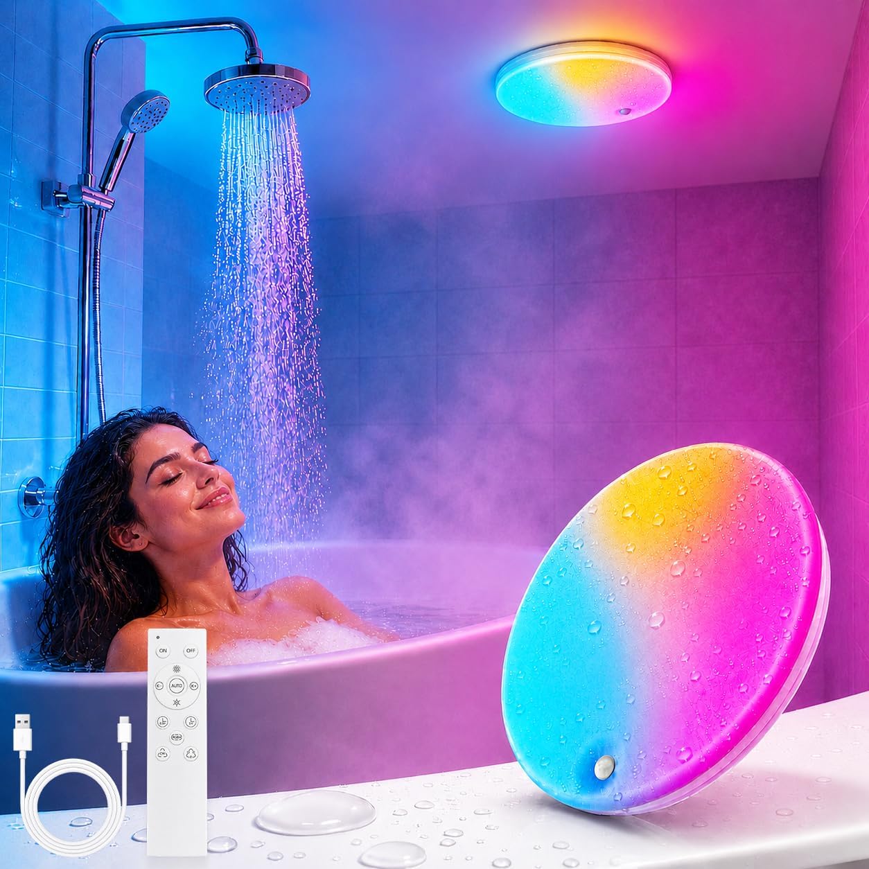 Detalle de Waterproof Shower Light 7.8-Inch