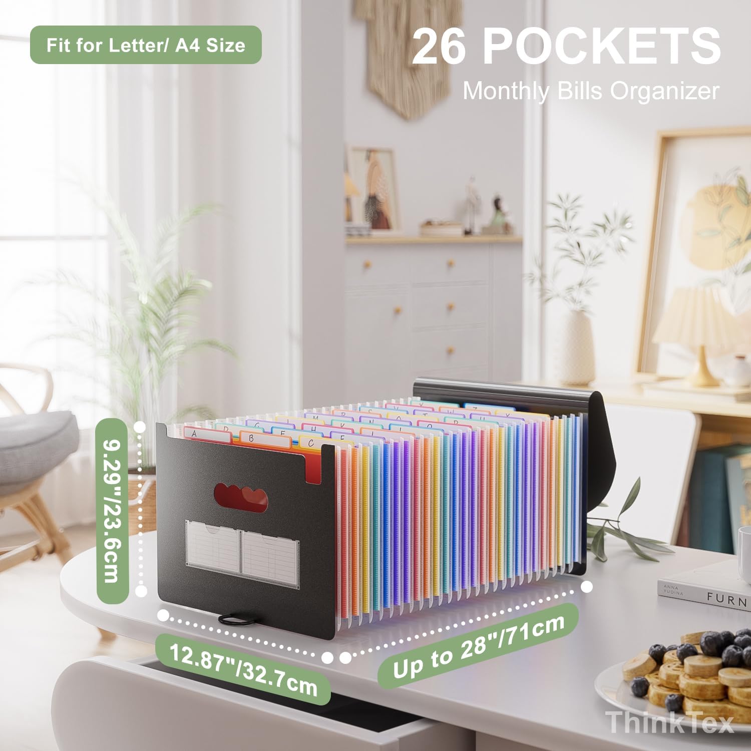 Thumbnail 1 de ThinkTex 26 Pockets Expanding File Folder