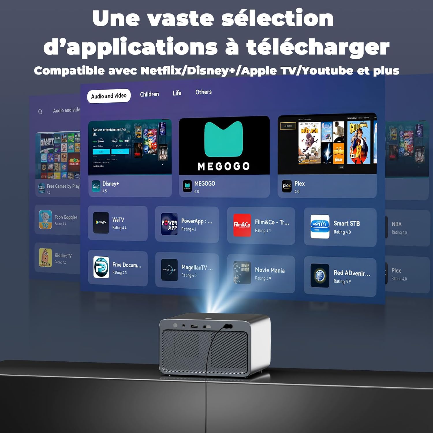 Detalle de Projecteur 4K 1300 ANSI avec WiFi 6